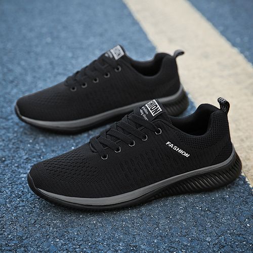 Men's flying woven running shoes