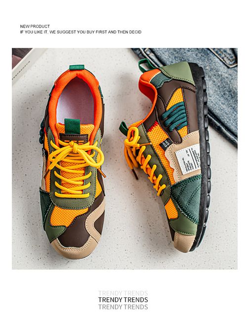 Men's sports casual shoes breathable summer flying mesh lightweight simple slip-on lazy shoes