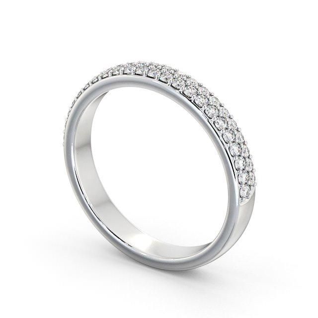 Gold Wedding Ring Price In Uae  Half Eternity Ring, Round Cut Double Row