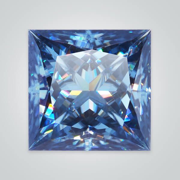 Buy Bulk Order Wholesale   Blue Moissanite, Square Princess