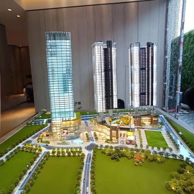 3d miniature architectural scale model for Office building