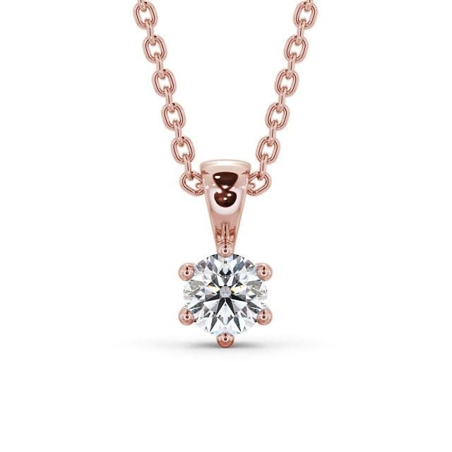 Round Cut Classic Solitaire Pendant