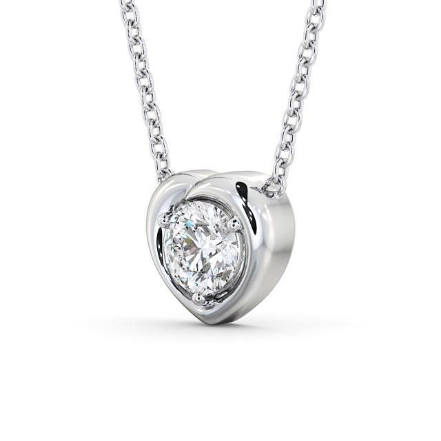 Round Cut Classic Solitaire Pendant