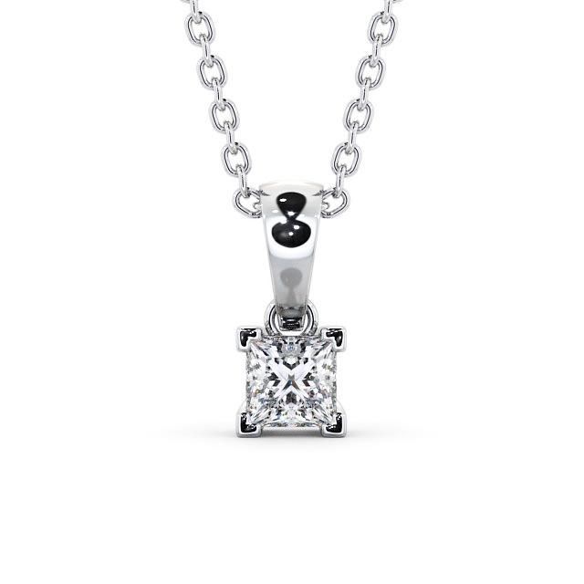 Princess Cut Classic Solitaire Pendant