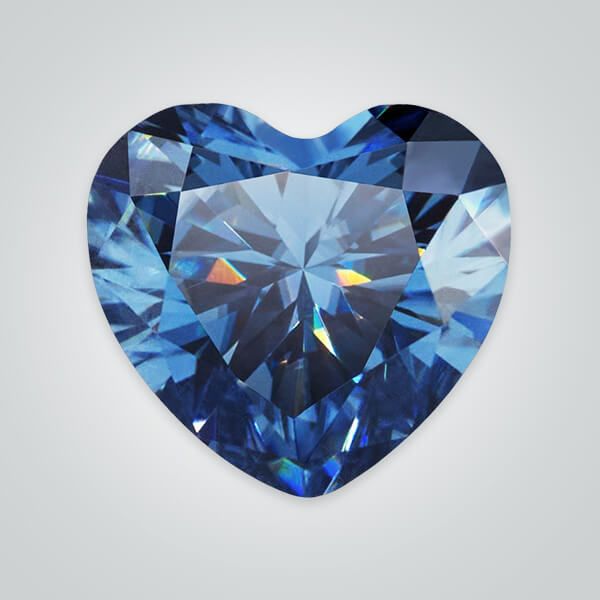 Buy Bulk Order Wholesale   Blue Moissanite,Heart