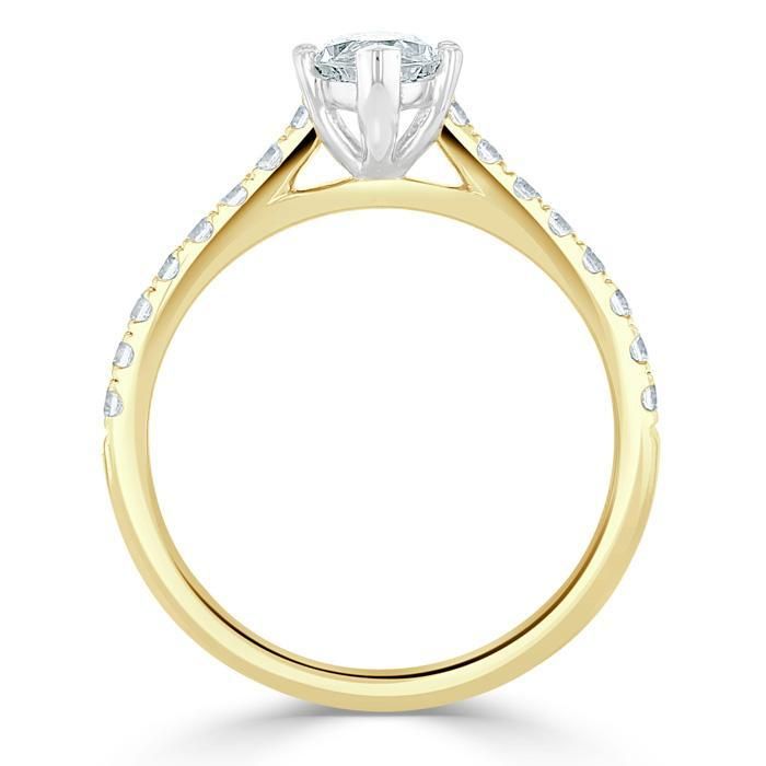 Wedding Ring Dubai Gold Souk Price Marquise Cut Moissanite Engagement Ring, Classic Style