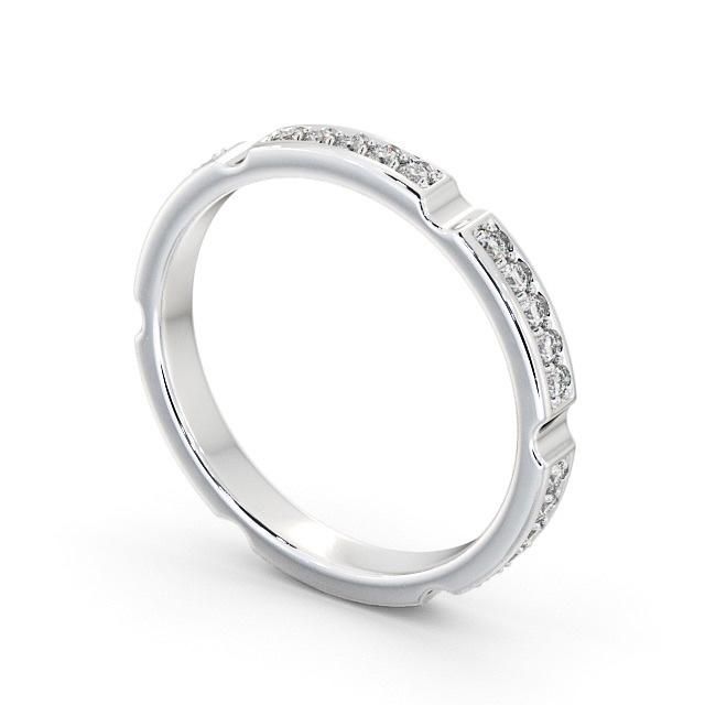 Gold Wedding Ring Price In Kuwait  Full Eternity Ring, Round Cut Contemporary Design