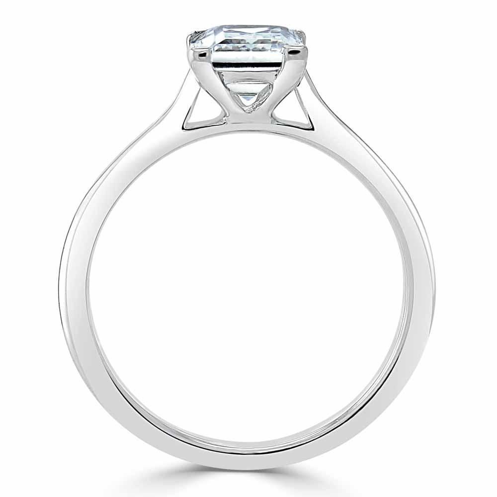 Gothic Engagement Rings Uk  Princess Cut Moissanite Engagement Ring, Classic Style