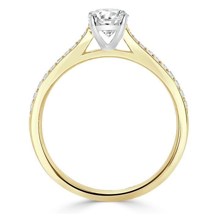 Engagement Rings Qatar Oval Cut Moissanite Engagement Ring, Classic Style