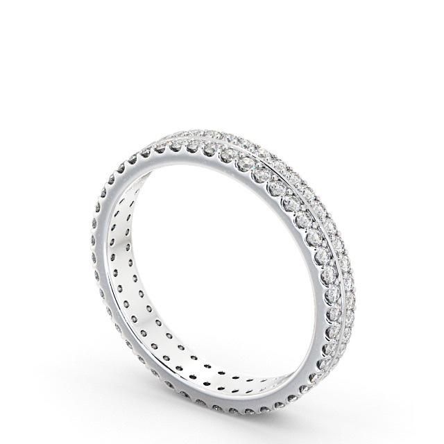 Gold Wedding Ring Price In Kuwait  Full Eternity Ring, Round Cut Double Row