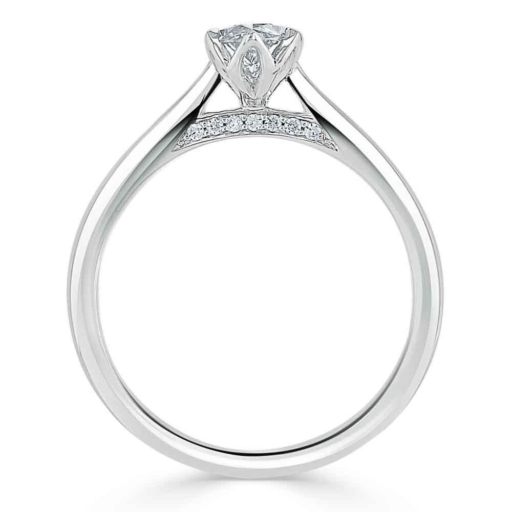 Wedding Ring Dubai Gold Souk Price Marquise Cut Moissanite Engagement Ring, Classic Design