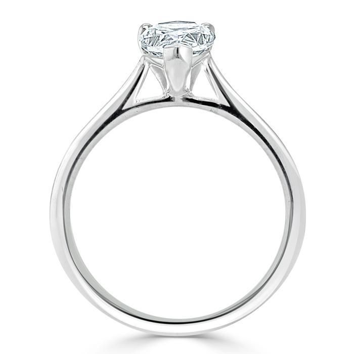 Wedding Ring Qatar  Pear Cut Moissanite Engagement Ring, Classic Style