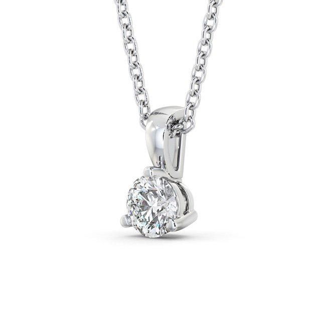 Round Cut Classic Solitaire Pendant