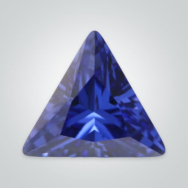 Buy Bulk Order Wholesale   Lab Created Pulled Czochralski Blue Sapphire, Triangle