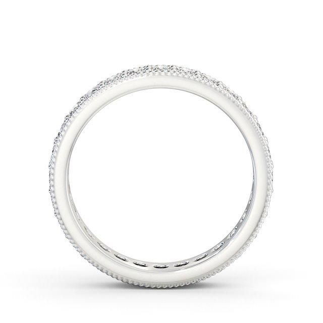 Wedding Rings In Dubai Online  Full Eternity Ring, Round Cut With Migrain Edge