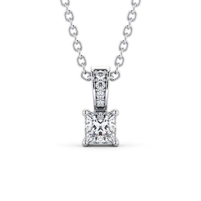 Princess Cut Classic Solitaire Pendant