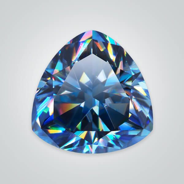 Buy Bulk Order Wholesale   Blue Moissanite,Trillion