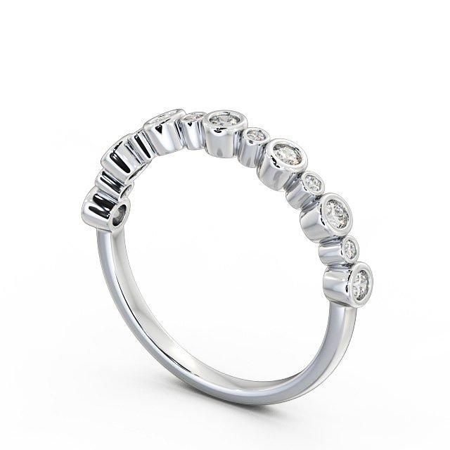 18k Gold Wedding Ring Price In Dubai  Half Eternity Ring, Round Cut Vintage Design