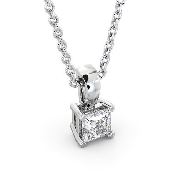 Princess Cut Classic Solitaire Pendant