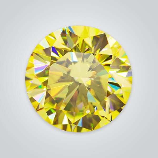 Buy Bulk Order Wholesale   Yellow Moissanite, Round