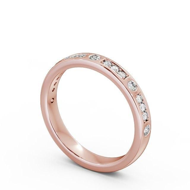 Gold Wedding Ring Price In Uae  Half Eternity Ring, Round Cut Vintage Design