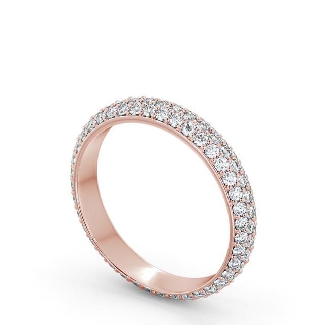 Wedding Rings In Dubai Online  Full Eternity Ring, Round Cut Pave Set