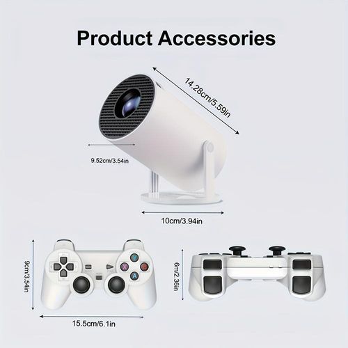 Convenient Game Projector Home Theater 1080p Android Smart HD 4K Home Wireless Projector