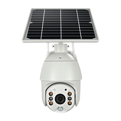 Outdoor solar panoramic HD color surveillance camera night visible PTZ camera 4G solar camera