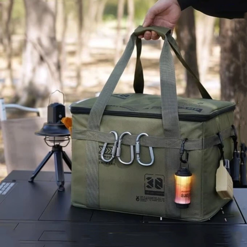 Folding picnic storage box