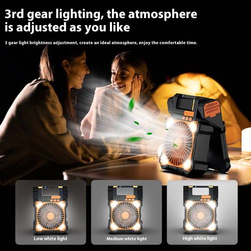 Solar portable fan