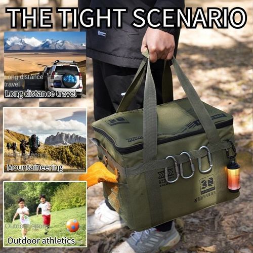 Folding picnic storage box