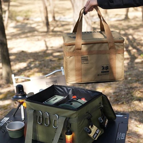 Folding picnic storage box