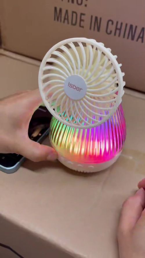 Multi-functional Bluetooth speaker with ambient light and fan