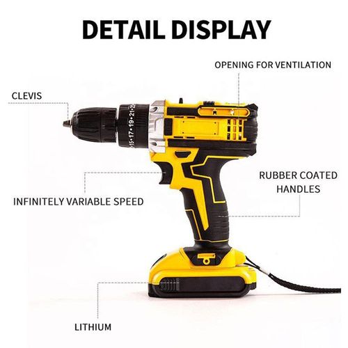 Wireless lithium battery drill