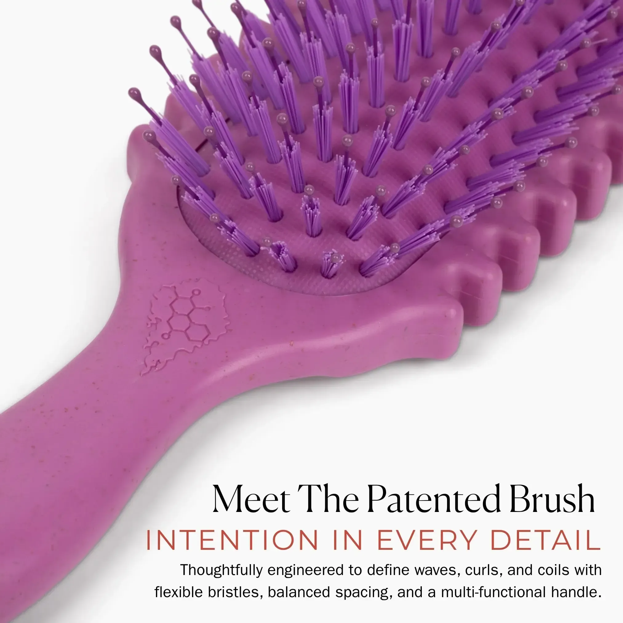 Define EdgeLift Curl Brush by Bounce Curl For Definition, Defined Curls, Frizz Reduction, Smooth Hair Style