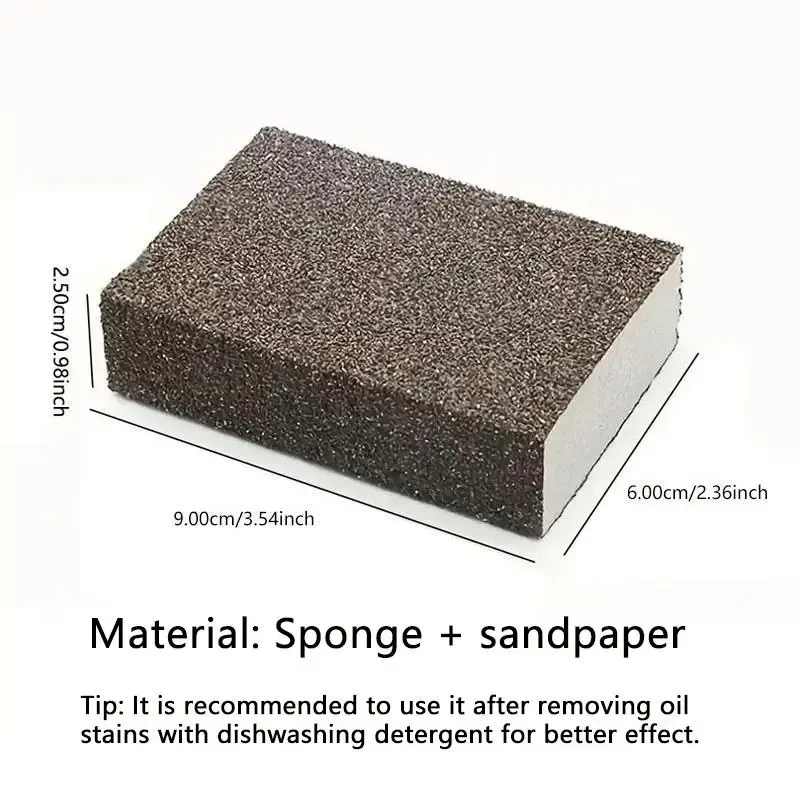 Emery Magic Cleaning Sponge, 3 Counts Pot Bottom Rust Remover Scrubber, Household Kitchen Cleaning Gadgets, Scrubber Sponges, Cleaner