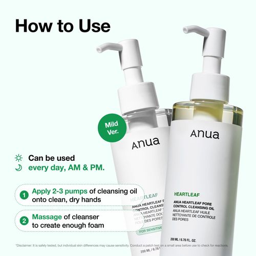 Anua 100M Viral Double Cleanser Duo | Pore Cleansing Oil  Gentle Exfoliating Cleanser | Korean Skincare Kit for Clear, Hydrated Skin Mild Heartleaf