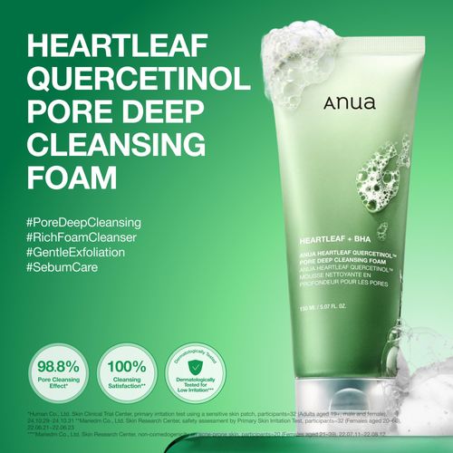 Anua 100M Viral Double Cleanser Duo | Pore Cleansing Oil  Gentle Exfoliating Cleanser | Korean Skincare Kit for Clear, Hydrated Skin Mild Heartleaf