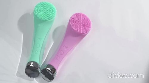 Facial Cleansing Brush, PRITECH Heatable Vibrating Face Scrubber with Massage, Silicone Face Scrubber for Women & Men, Electric Facial Cleanser for Deep Cleansing, Gentle Exfoliating (Pink) SummerWins DealsForYouDays