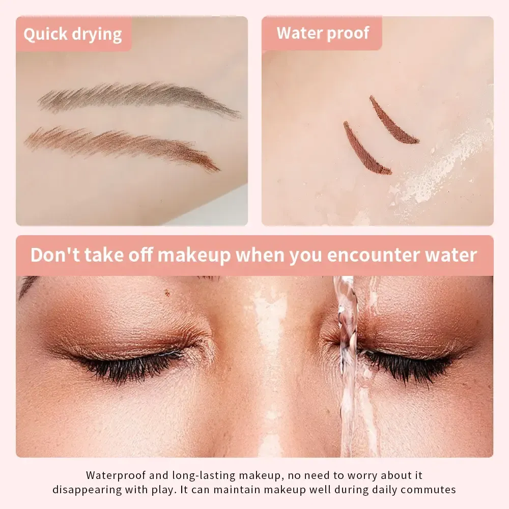 2Pack Rotating Winged Eyeliner Transfer Tool Dual-Head Design for Precise Cat Eye & Winged Liner, Waterproof Smudge-Proof Formula