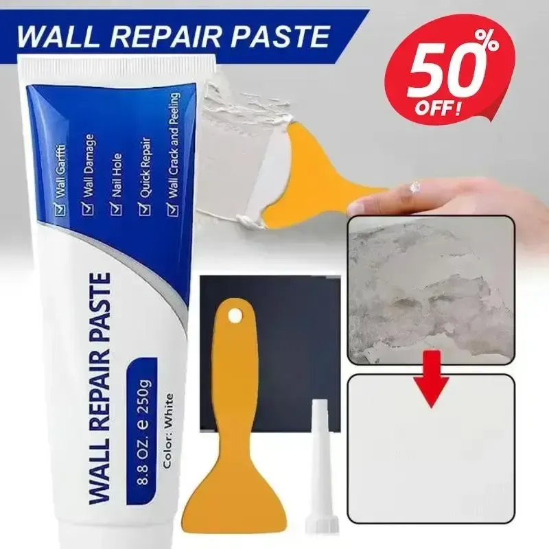 3 Pack White Wall Repair Paste, DIY Quick Fix Wall Mending Cream