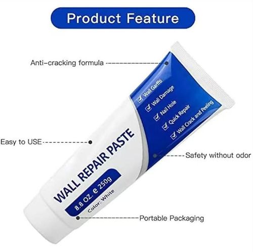 3 Pack White Wall Repair Paste, DIY Quick Fix Wall Mending Cream