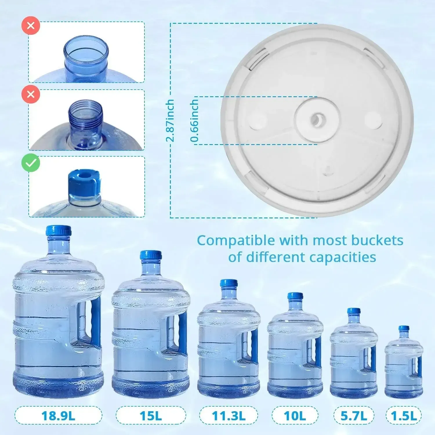 Water Dispenser for 5 Gallon Bottle - Rechargeable Water Pump for 5 Gal Jug, BPA-Free, Stainless Steel Spout - 30-40 Days Battery Life, Easy One Switch Operation for Kitchen Outdoor Camping Office summerwins, Drinking Dispenser, Tools And Gadgets