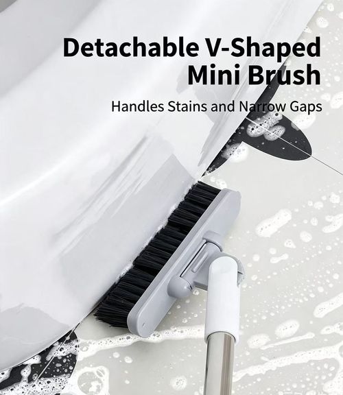 A-3-in-1Multifunctional Household Cleaning Brush, Soft Bristles Non-slip Handle Cleaning Tool for Shoes Clothes Kitchen Bathroom