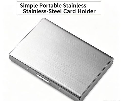 10 Slots RFID Blocking Metal Card Holder, Ultra‑Slim Stainless Steel Anti‑Scan Wallet for Credit ID Cards