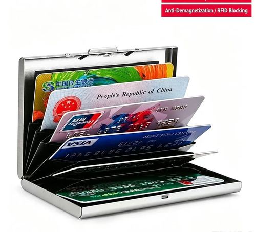 10 Slots RFID Blocking Metal Card Holder, Ultra‑Slim Stainless Steel Anti‑Scan Wallet for Credit ID Cards