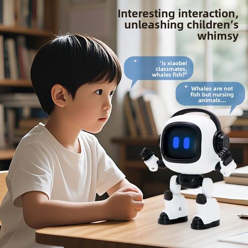 Interactive Intelligent Robot Companion Doubao Desktop Toy Children's Enlightenment AI Conversation Chat Lamp Smart Music Toy
