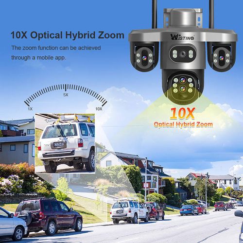 Solar-Powered Surveillance Camera, Free Data Usage, Outdoor Monitor, No Power, No Network, 360° HD, Night Vision