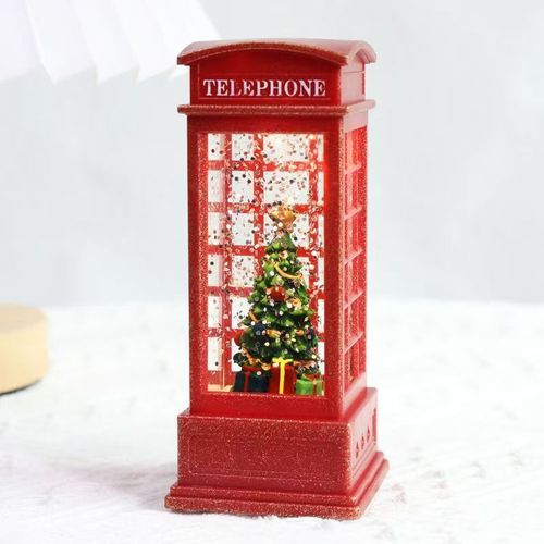 Christmas Decorative Night Light Snowflake Mini Lantern Christmas Atmosphere Light Creative Christmas Gift Desktop Ornament