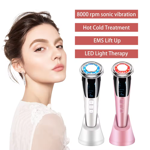 Hot-selling 5-in-1 Multi-Function Facial Massager Hot & Cold Skincare Device Facial Lifting Machine Facial Skin Beauty Tool